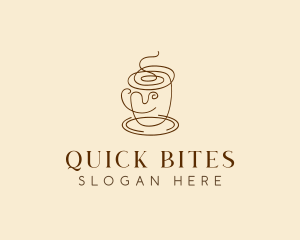 Coffee Cup Cafe Scribble  logo design