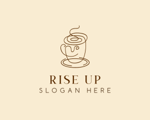 Coffee Cup Cafe Scribble  logo design