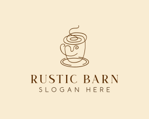 Coffee Cup Cafe Scribble  logo design