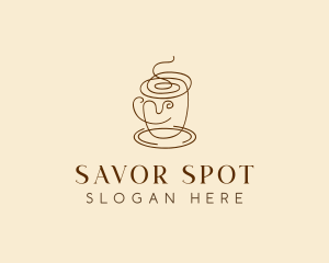 Coffee Cup Cafe Scribble  logo design