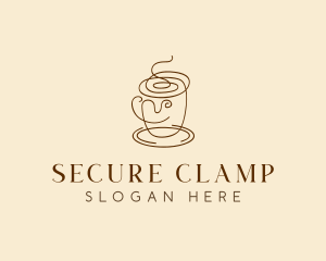 Coffee Cup Cafe Scribble  logo design