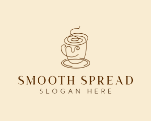 Coffee Cup Cafe Scribble  logo design