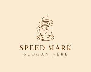 Coffee Cup Cafe Scribble  logo design