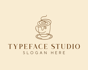 Coffee Cup Cafe Scribble  logo design