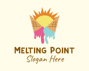 Melting - Summer Melting Ice Cream logo design