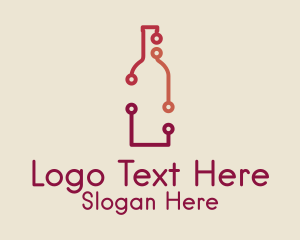 Wine Bottle Circuit  Logo