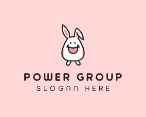 Pet Store - Happy Bunny Rabbit Kid logo design