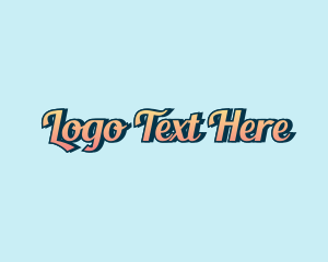 Script - Vintage Script Wordmark logo design
