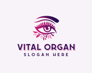 Eyelash Organic Cosmetics logo design