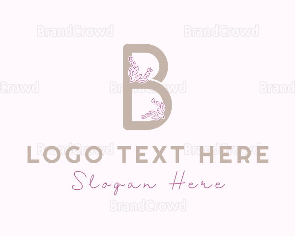 Leaf Organic Letter B Logo