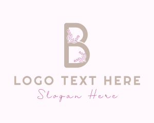 Beauty - Leaf Organic Letter B logo design