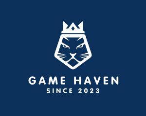 Cat King Gamer logo design