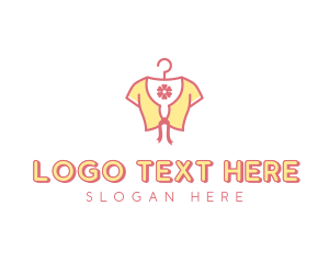 Laundromat - Feminine Flower Fashion Clothing logo design