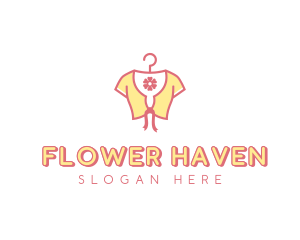 Feminine Flower Fashion Clothing logo design