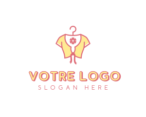 Laundry - Feminine Flower Fashion Clothing logo design