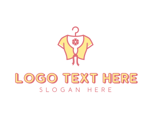 Tshirt - Feminine Flower Fashion Clothing logo design