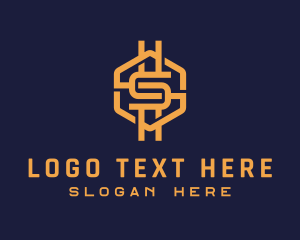 Cryptocurrency - Cryptocurrency Tech Letter S logo design