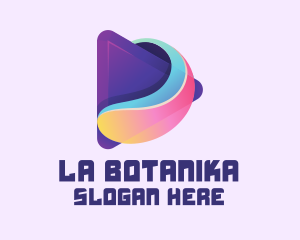 Video - Colorful Media Play Button logo design