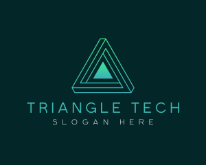 Triangle - Digital Fintech Triangle logo design