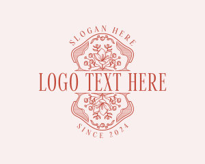 Boutique - Botanical Flower Garden logo design
