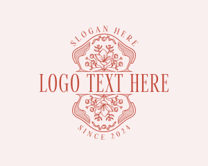 Orchids - Botanical Flower Garden logo design