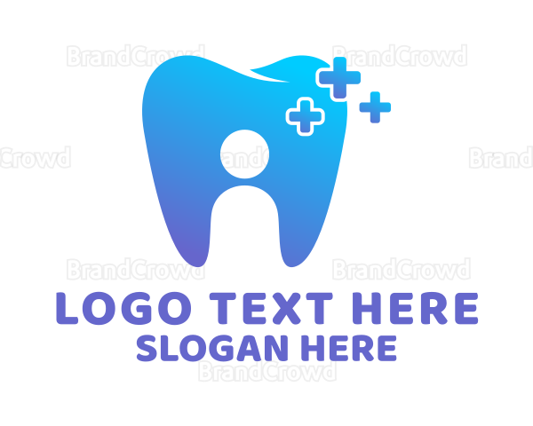 Gradient Tooth Dentist Logo