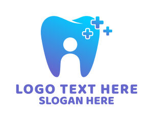 Doctor - Gradient Tooth Dentist logo design