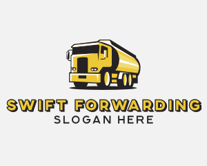 Tank Truck Forwarding Transport logo design