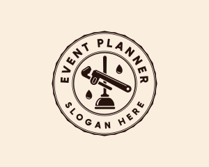 Plumbing Plunger Wrench Logo