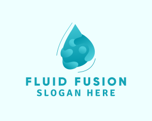 Sanitation Water Liquid  logo design