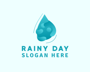 Sanitation Water Liquid  logo design