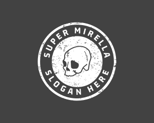 Bone - Creepy Skull Company logo design