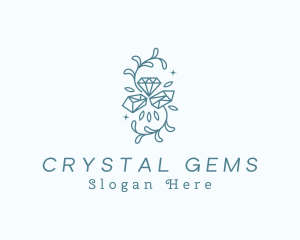 Crystal Precious Gem logo design