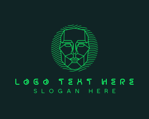 Neuroscience - Cyber Hacker Mask logo design