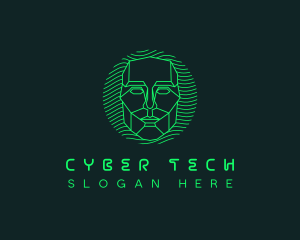 Hacker - Cyber Hacker Mask logo design