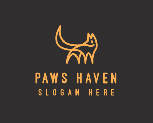 Wildlife Fox Pet logo design