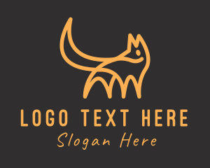 Pet Shop - Orange Fox Pet Shop logo design