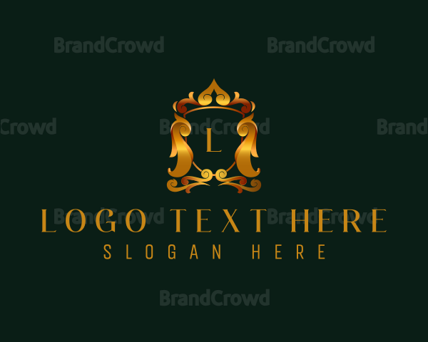 Luxury Crest Shield Logo