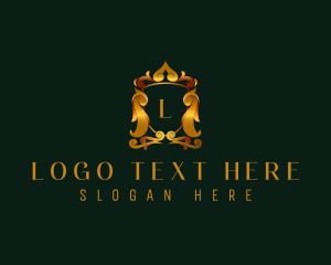 Gold - Luxury Crest Shield logo design