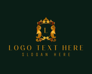 Vip - Luxury Crest Shield logo design