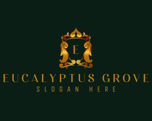 Luxury Crest Shield logo design