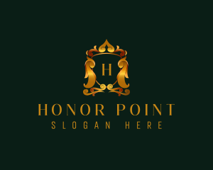 Luxury Crest Shield logo design