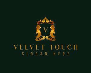 Luxury Crest Shield logo design