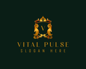 Luxury Crest Shield logo design