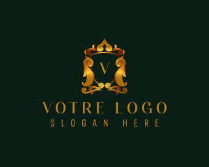 Heraldry - Luxury Crest Shield logo design