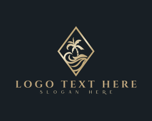 Trip - Luxury Beach Resort logo design