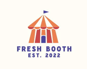 Booth - Circus Carnival Tent logo design