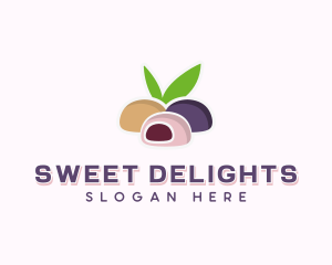 Sweet Mochi Dessert logo design