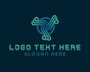 Motion - AI Technology logo design