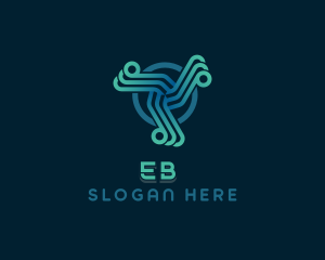 Cyber - AI Technology logo design